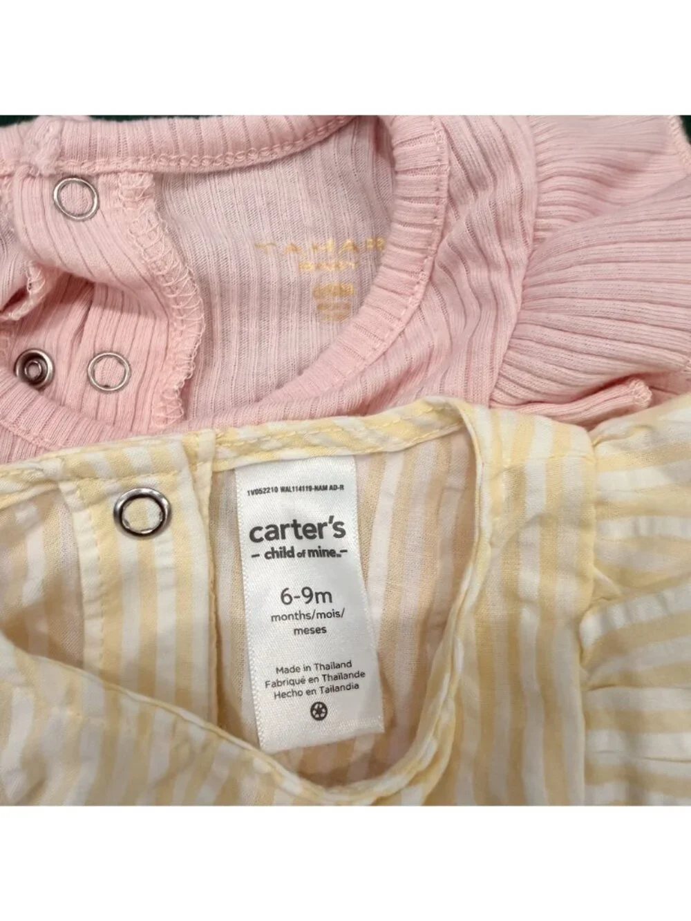 Baby Girl 6-9M Bodysuit Dress Bundle Ribbed Seersucker Tahari Carter's